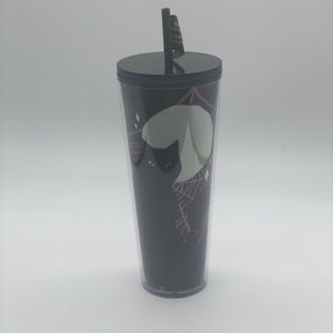 Starbucks Halloween Glow in the Dark Cat Tumbler